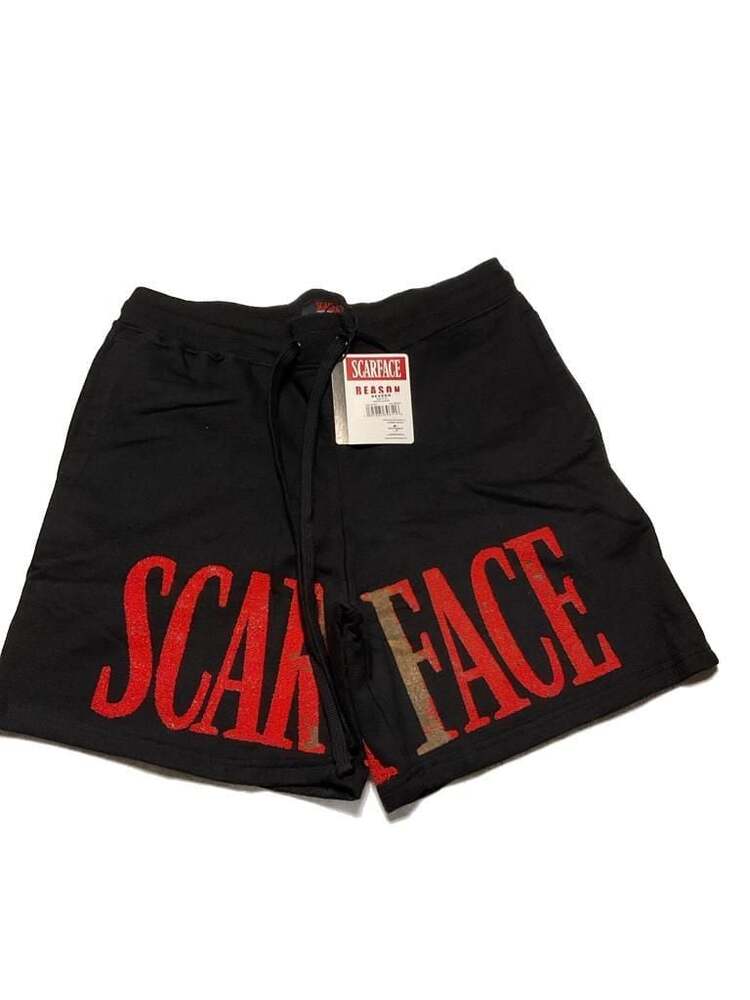 Scarface Men’s black short pants- Medium